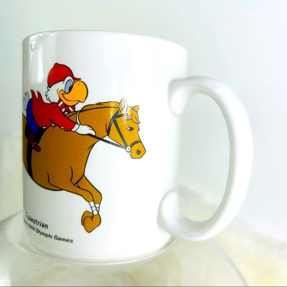 Vintage “Equestrian 1984 Los Angeles Olympic Games” Mug - Picture 3 of 6